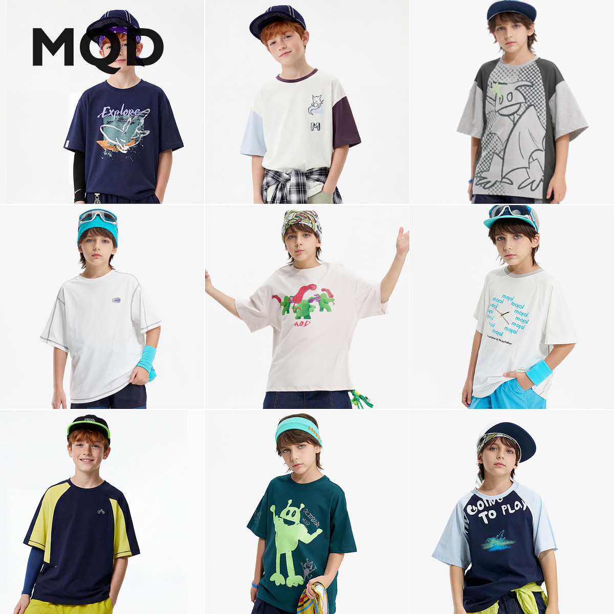 MQD马骑顿男童夏季短袖速干T恤图片