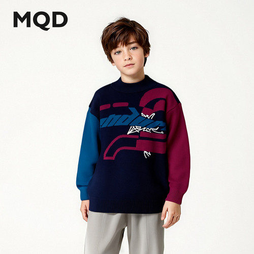 MQD马骑顿男童冬季加厚毛衣