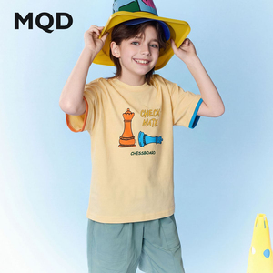 【纯棉】MQD童装男童26夏云感亲肤短袖卡通字母T恤短袖T恤舒适