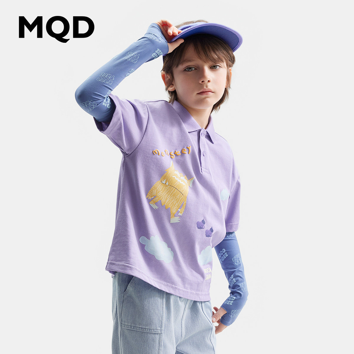 怪兽系列 MQD儿童原创短袖T恤夏新款保罗衫男童polo衫