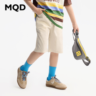 儿童五分运动宽松透气短裤 新款 2025夏季 MQD男童纯棉休闲短裤