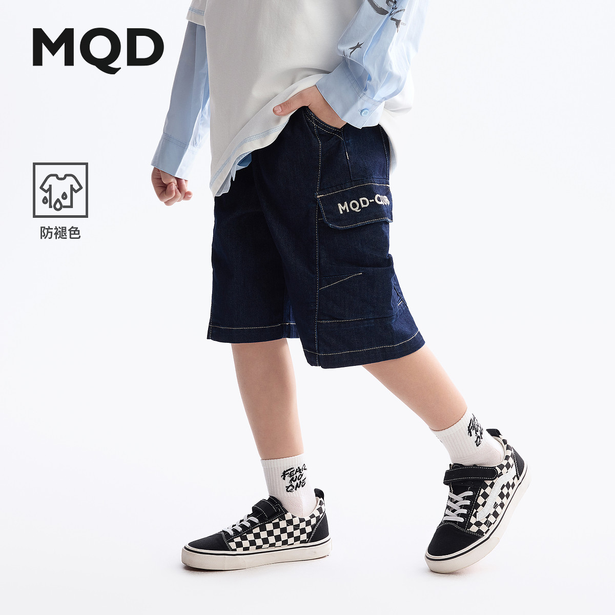 MQD马骑顿男童夏季短裤牛仔裤图片