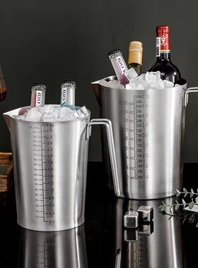 特大容量5000ml304不锈钢量杯带刻度杯3000ml耐高温实验计量杯