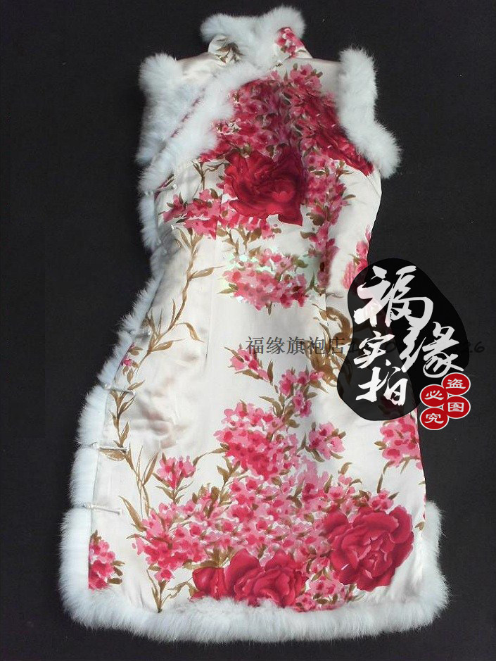 兔毛上海百搭马甲外套旗袍定制