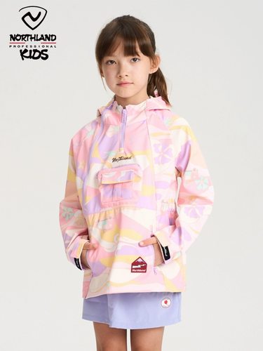 NORTHLAND女童单层冲锋衣春季新品时尚防风防泼水户外夹克