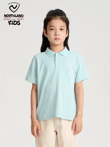 NORTHLAND男童翻领短袖T恤夏季新品洋气POLO衫半袖速干上衣