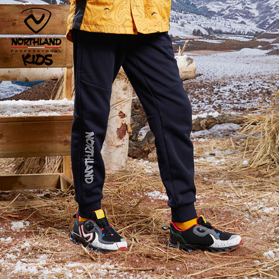 诺诗兰冬季新款大童保暖运动裤