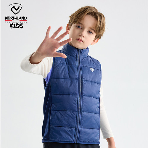 诺诗兰童装儿童棉马甲2024冬