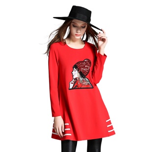 高档货 欧美正品 28439 dress 贴布宽松百搭连衣裙 new 奈昕正品