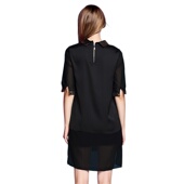 奈昕个性 名媛方领 OL通勤气质韩版 化私人定制1963小个子新款 女装