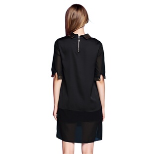 OL通勤气质韩版 女装 名媛方领 化私人定制1963小个子新款 奈昕个性