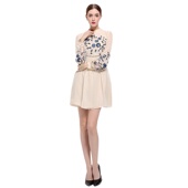 袖 奈昕个性 连衣 田园风设计时髦绣花少女装 衬衫 化私人订制 126783