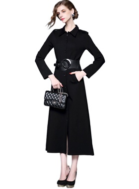 奈昕个性化私人定制 24429 new dress秋季新款时装修身纯色连衣裙