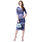 化私人订制 115495 new 奈昕个性 suit三件套蕾丝上衣一步裙时套装