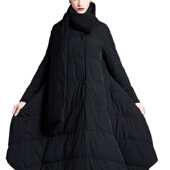 奈昕定制 显瘦羽绒服极寒 中长款 56160 卍卐宽松羽绒服女轻奢新款