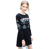 奈昕个性 包臀一步连 气质亮片修身 化私人定制 1000953欧美范春韩版