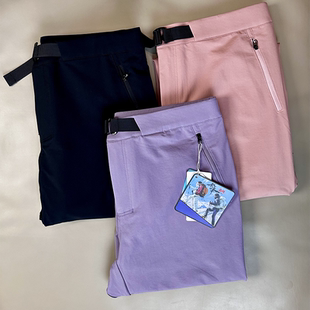 平替鸟家 女款gamma pant黑色直筒休闲裤女户外徒步裤防泼水长裤