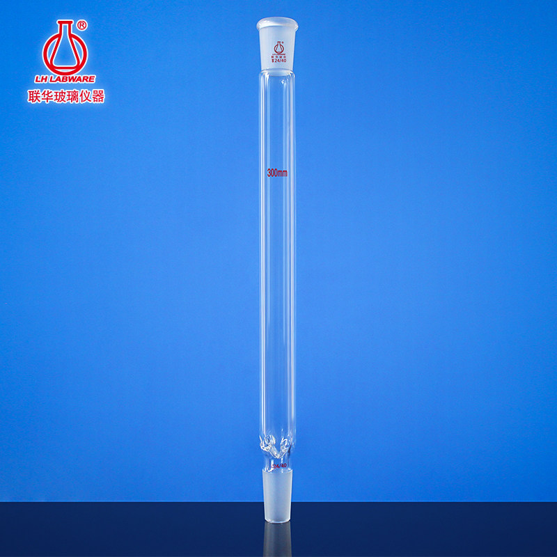 联华玻璃刺型精馏柱蒸馏柱填充柱螺圈填充柱14/19/24磨口LH-501