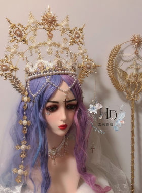 皇冠洛丽塔花嫁圣母光环