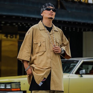 美式 ACUSA 清仓捡漏印花衬衫 断码 街头嘻哈宽松休闲奥莱会场 JEANS