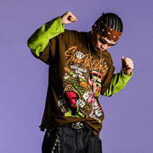 JEANS GRUNGE风格 假两件脏脏袖 ACUSA 烫钻手缝珍珠重工长袖 T卫衣