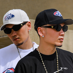 休闲弯沿圆顶可调节立体刺绣高尔夫球帽男夏季 ACUSA 90年代美式