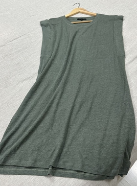 夏日新品 针织亚麻睡裙居家服 可外穿