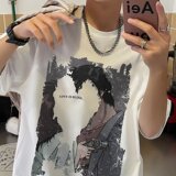 16QJ短袖T恤男ins美式街头嘻哈oversize潮流上衣服D宽松P35，男装T恤，星座308A-1（原309B-1）