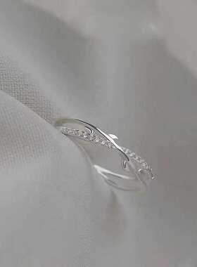 素圈爆款开口戒S925纯银高级感