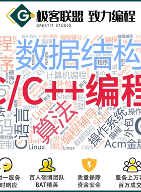C语言C++代做编程OJ 代码数据结构算法BCPL操作系统acm金银牌辅导