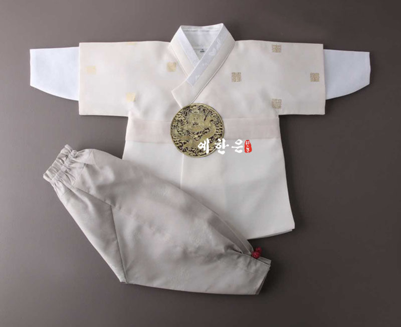 韩国进口面料男孩周岁韩服高档新款长版韩服儿童成人款YHE-TZ6300