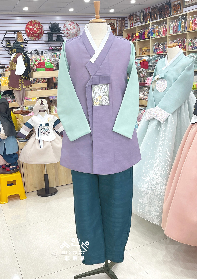 朝鲜族男士韩服 民族服装 庆典活动 舞台韩服中长款yhe-tz6310