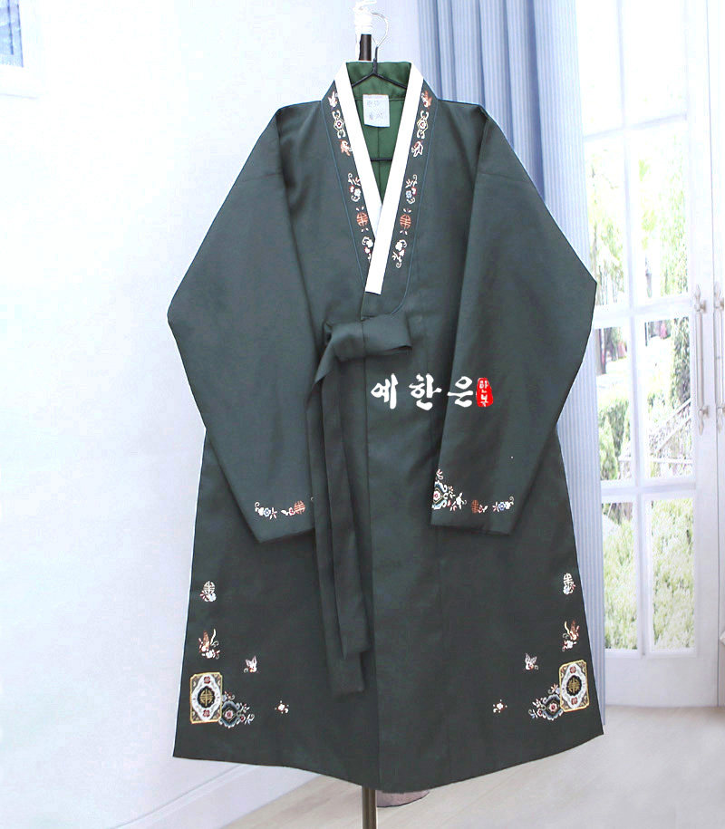 韩国原装进口面料/男士韩服外套新款外套/H-MJ1039