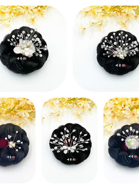 韩饰边夹/韩服头饰/舞台演出头饰/新娘婚礼头饰/HE-F13559