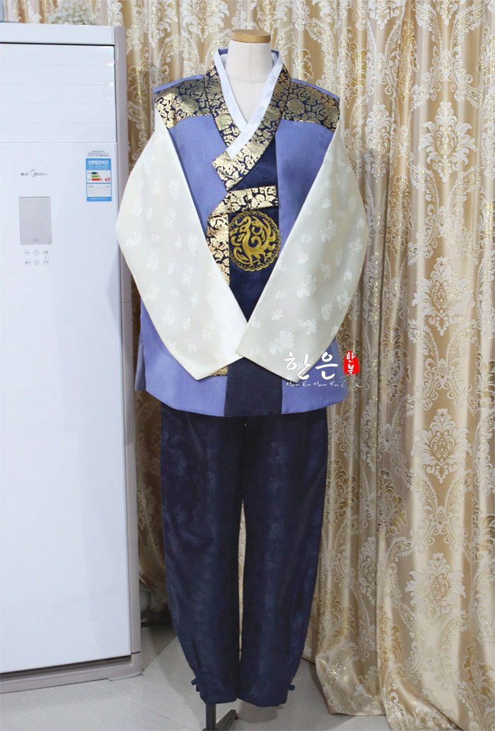 韩国进口韩服面料/朝鲜族韩男士韩服/婚礼韩服/HE-NS1198