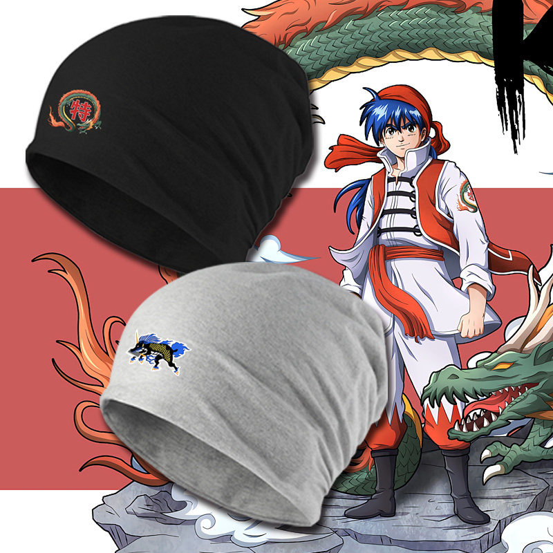 日系动漫中华小当家保暖堆堆帽特级厨师黑暗料理logo毛巾帽包头帽