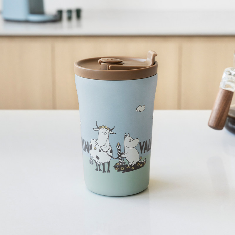 姆明moomin牧野小牛保温咖啡杯随手杯便携式不绣钢密封保温杯