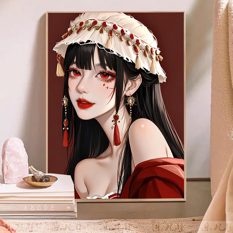 神明少女钻石画满钻小件卧室全钻高级感唯美水晶钻石贴画2025新款