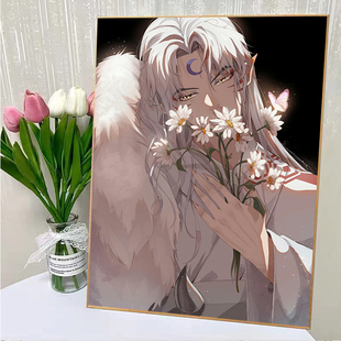 杀生丸高颜值5d钻石画2025新款送同学朋友生日礼物手工diy十字绣