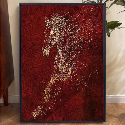 玄关马5d钻石画手工diy十字绣