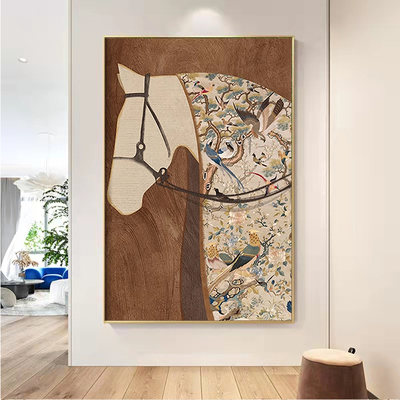 中古风马到成功钻石画diy十字绣