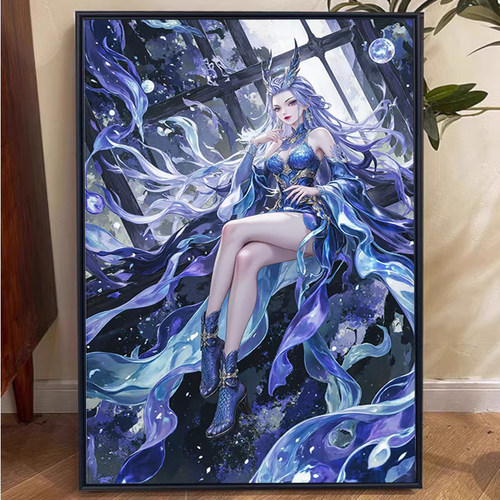 哪吒闹海敖闰5d钻石画满钻2025新款西海龙王十字绣客厅卧室装饰画