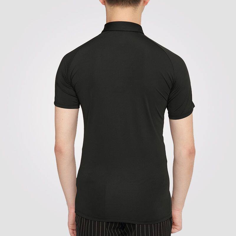 男士跳舞蹈服短袖上衣国标舞练功服装新款拉丁舞服摩登舞服