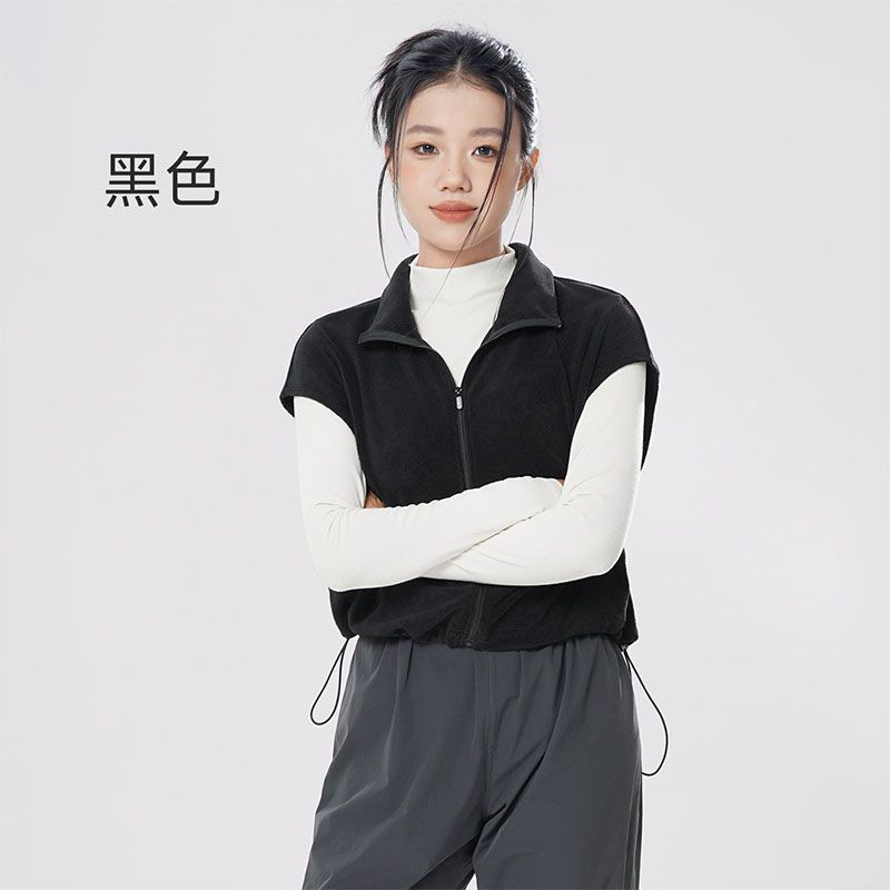 舞蹈服加绒芭蕾舞练功服上衣外套成人女秋冬新款跳舞保暖马甲开衫