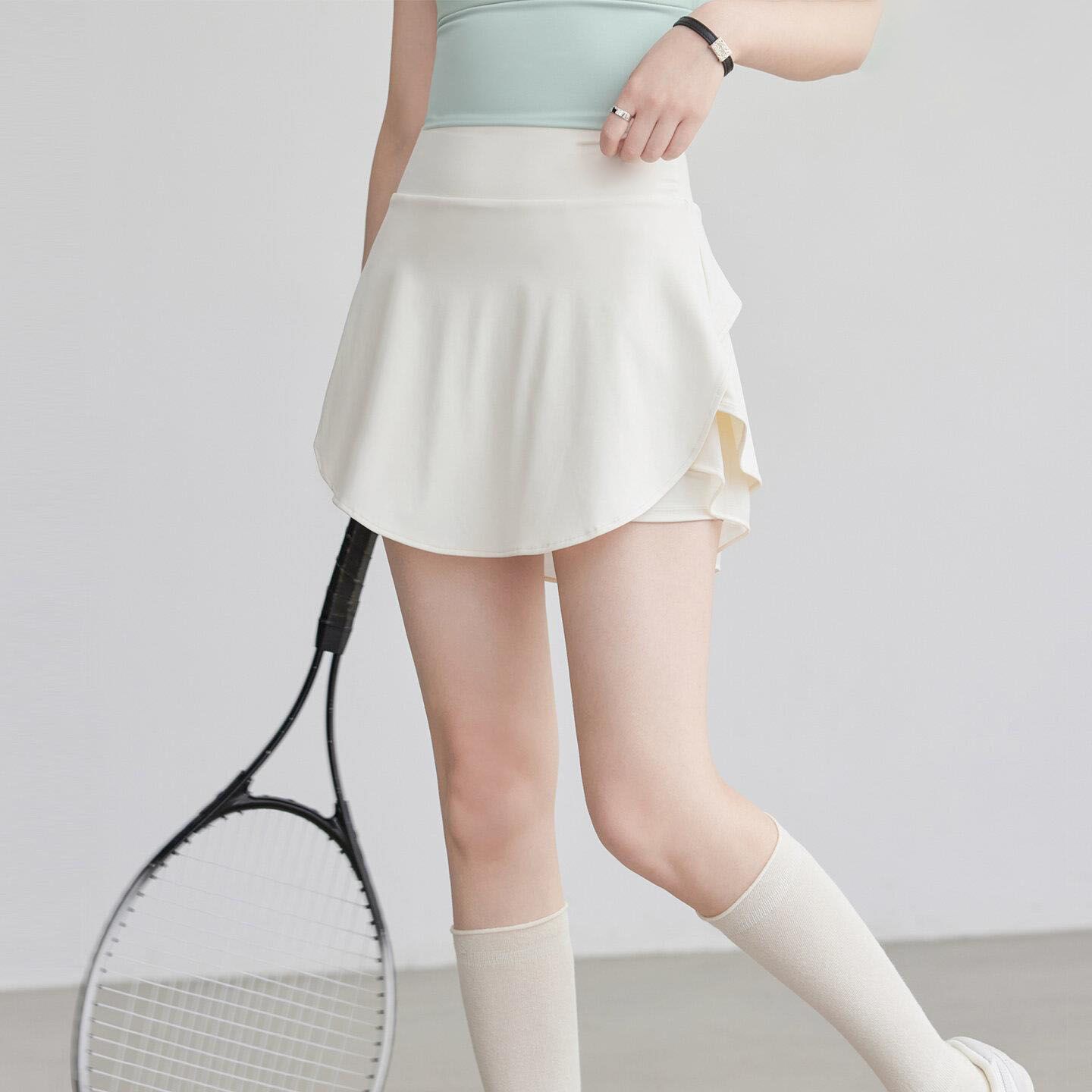 运动短裙女2026夏季新款高腰显瘦防走光瑜伽裙健身跑步训练裙