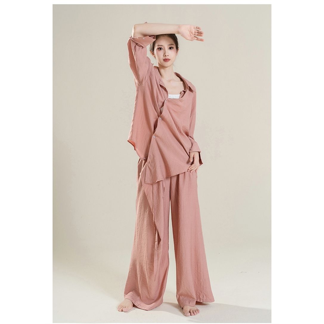 现代舞服装飘逸宽松衬衫中国舞舞蹈服上衣跳舞练功服女上衣