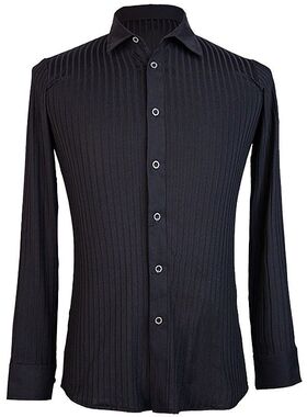 拉丁舞服男士舞蹈服上衣摩登舞成人舞蹈练功服衬衫DA799