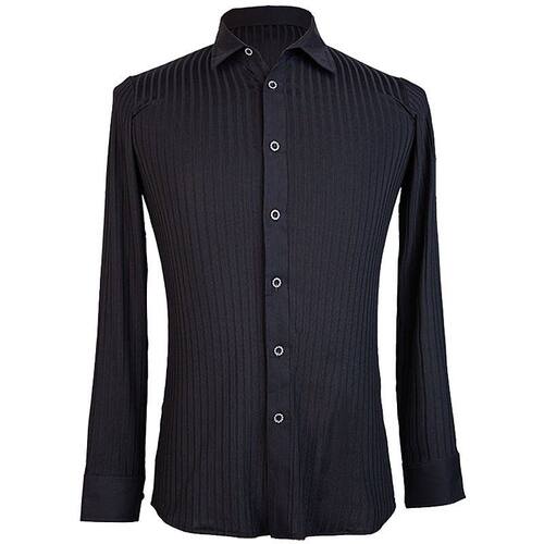 拉丁舞服男士舞蹈服上衣摩登舞成人舞蹈练功服衬衫DA799