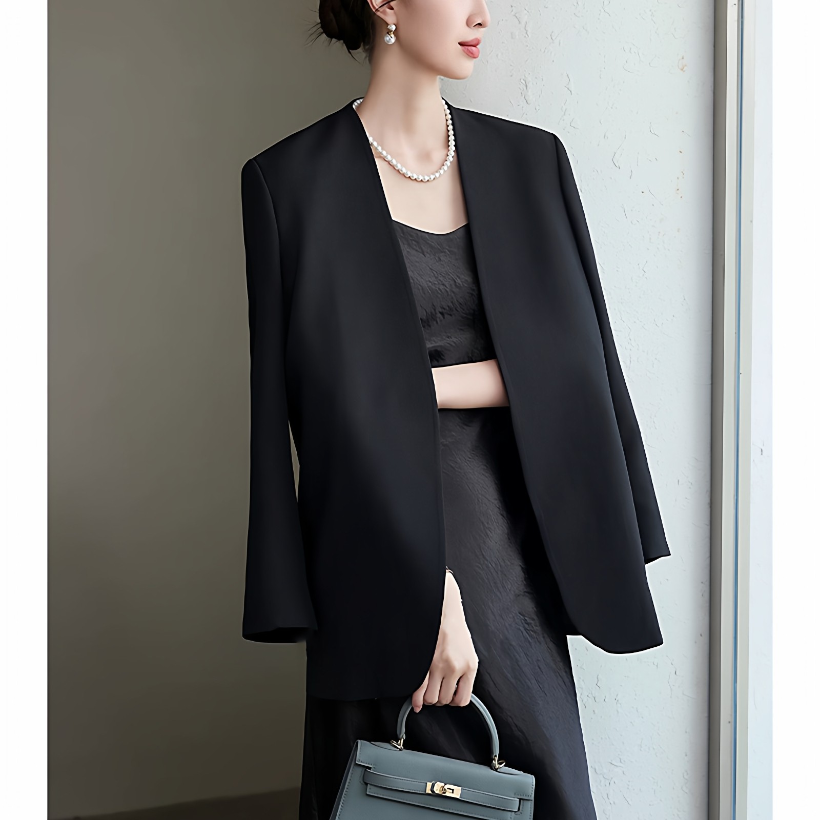 高级感大码职业西装外搭女装胖mm正装西服外套2026年春季新款套装