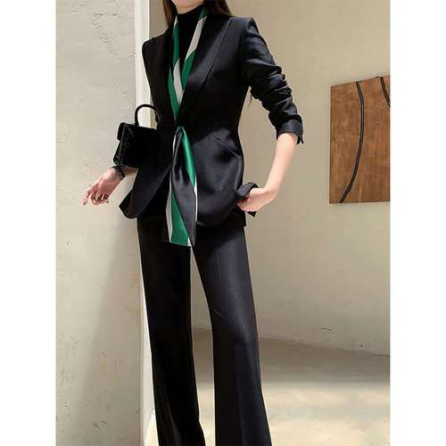 修身西装裤子套装职业装两件套